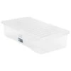 B&M Jumbo Underbed Storage Box With Lid 42L - Clear 1 B&M Jumbo Underbed Storage Box With Lid 42L - Clear -Home Discount Store 257918 42l jumbo underbed storage box with lid clear 2