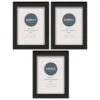 Simply Everyday 4 X 6" Block Frames 3pk - Black -Home Discount Store 278309 3pk simply everyday block frames 4x6 black