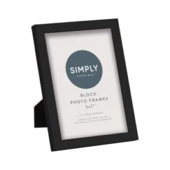 Simply Everyday 5 X 7" Block Frames 3pk - Black -Home Discount Store 290764 3pk simply everyday block frames 5x7 black