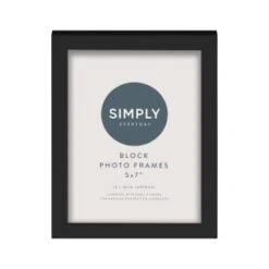 Simply Everyday 5 X 7" Block Frames 3pk - Black -Home Discount Store 290764 3pk simply everyday block frames 5x7 black 3