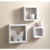 Lokken 3 Cube Shelves - White -Home Discount Store 294102 vermont cube shelves white1