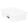 B&M Underbed Clear Storage Box With Lid 32L - Clear -Home Discount Store 314173 32l underbed storage box with lid clear 2