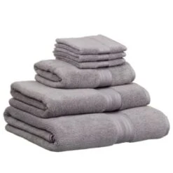 B&M Signature Zero Twist Face Cloth 3pk - Grey 8 B&M Signature Zero Twist Face Cloth 3pk - Grey -Home Discount Store 3172653 317254 317255 317256 Signature Zero Twist grey towels