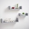 Lokken Set Of 3 Shelves - Grey
