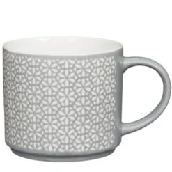 B&M Jumbo Embossed Stacking Mugs 4pk -Home Discount Store 329369 Jumbo Embossed Stacking Mugs Set of 4 3