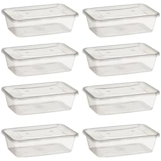 B&M Reusable Food Boxes With Lids 8pk 3 B&M Reusable Food Boxes With Lids 8pk - Image 2