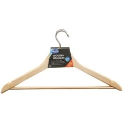 Addis Wooden Hangers 4pk -Home Discount Store 333091 addis wooden hangers 4pk