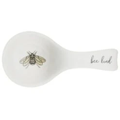 B&M Ceramic Spoon Rest -Home Discount Store 337110 ceramic spoon rest bee kind