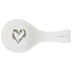 B&M Ceramic Spoon Rest -Home Discount Store 337110 ceramic spoon rest live laugh love