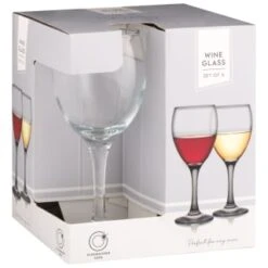 B&M Wine Glasses 4pk -Home Discount Store 338802 set of 4 wine glasses