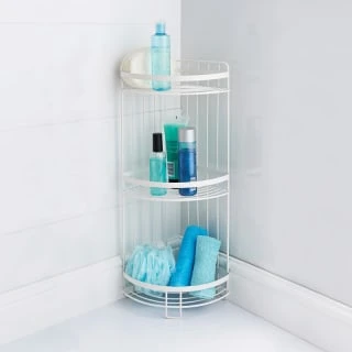 Addis 3 Tier Corner Caddy - White 3 Addis 3 Tier Corner Caddy - White