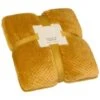 B&M Oversized Waffle Throw - Ochre 2 B&M Oversized Waffle Throw - Ochre -Home Discount Store 344890 oversized waffle throw ochre 4