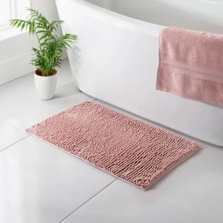 B&M Signature Microfibre Noodle Bath Mat - Blush 3 B&M Signature Microfibre Noodle Bath Mat - Blush