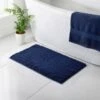 B&M Signature Microfibre Noodle Bath Mat - Navy -Home Discount Store 345482 signature bath mat navy