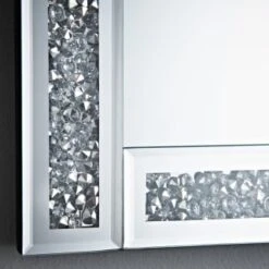 B&M Crushed Jewel Mirror - Silver -Home Discount Store 345547 crushed jewel mirror 2