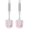 B&M Dish Brushes 2pk - Blush 2 B&M Dish Brushes 2pk - Blush -Home Discount Store 345628 2 printed dish brushes blush group