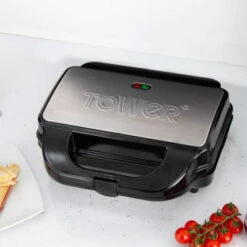 Tower 3-in-1 Deep Fill Snack Maker - Silver 11 Tower 3-in-1 Deep Fill Snack Maker - Silver -Home Discount Store 346395 3in1 deep fill snack maker