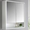 Norsk High Gloss Bathroom Mirror Cabinet -Home Discount Store 347094 norsk double wall unit