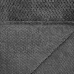 Simply Everyday Waffle Throw - Charcoal -Home Discount Store 348798 simply waffle throw charcoal 2