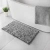 B&M Velvet Touch Bath Mat - Grey 2 B&M Velvet Touch Bath Mat - Grey -Home Discount Store 349930 velvet touch bath mat grey1
