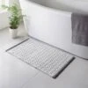 B&M Diamond Woven Bath Mat - Grey -Home Discount Store 352242 diamond woven bath mat grey