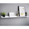 Lokken Picture Shelf 120cm - White -Home Discount Store 352941 lokken long floating shelf white