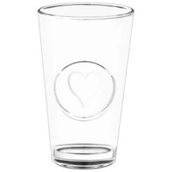 B&M Heart Glasses 4pk -Home Discount Store 356238 set of 4 hert embossed glasses 2