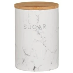 B&M Marble Effect Kitchen Canisters 3pc -Home Discount Store 356820 storage canisters marble effect sugar