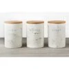 B&M Marble Effect Kitchen Canisters 3pc -Home Discount Store 356820 storage canisters marble effect tea coffee sugar main