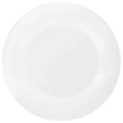 B&M White Porcelain Dinner Plate -Home Discount Store 357253 porcelain dinner plate 10.5 2