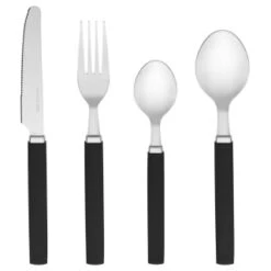 B&M Cutlery Set With Caddy 16pc - Black 7 B&M Cutlery Set With Caddy 16pc - Black -Home Discount Store 357347 16pc cutlery set with caddy black