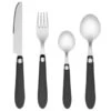 B&M Soft Touch Cutlery Set 16pc - Grey -Home Discount Store 357349 16pc soft touch cutlery set grey 2