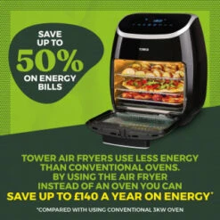 Tower 5-in-1 Air Fryer Oven 11L -Home Discount Store 357961 tower 5 in 1 air fryer oven 11l 15