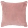 Aspen Faux Fur Cushion - Blush -Home Discount Store 360858 aspen faux fur cushion blush