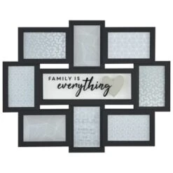 B&M Multi Aperture Photo Frame 8pc - Family Is Everything 7 B&M Multi Aperture Photo Frame 8pc - Family Is Everything -Home Discount Store 362635 8 aperture quote frame family is everything black