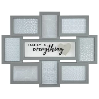 B&M Multi Aperture Photo Frame 8pc - Family Is Everything 3 B&M Multi Aperture Photo Frame 8pc - Family Is Everything