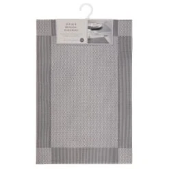 B&M Metallic Woven Placemats - Silver 4pk -Home Discount Store 363869 4pk silver metallic woven placemats