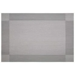 B&M Metallic Woven Placemats - Silver 4pk -Home Discount Store 363869 4pk silver metallic woven placemats 4