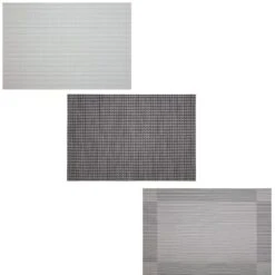 B&M Metallic Woven Placemats - Silver 4pk -Home Discount Store 363876 363869 380285 4pk silver metallic woven main