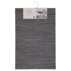 B&M Metallic Woven Placemats - Charcoal 4pk -Home Discount Store 363876 4pk woven charcoal placemats