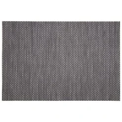 B&M Metallic Woven Placemats - Charcoal 4pk -Home Discount Store 363876 4pk woven charcoal placemats 4
