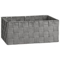 B&M Woven Storage Baskets 3pk - Silver -Home Discount Store 365979 3pk woven baskets silver 2