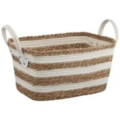 B&M Tribal Nature Striped Wicker Basket