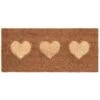 B&M Embossed Coir Step Mat - Hearts -Home Discount Store 367447 embossed coir step mat 25x55cm hearts