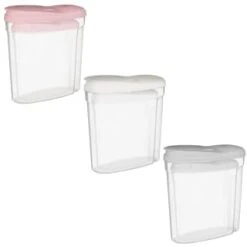 B&M Cereal Storage Container Set 2pk - White -Home Discount Store 368613 368614 368615 cereal storage set 2 pk main