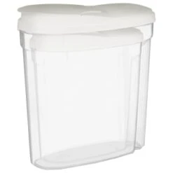 B&M Cereal Storage Container Set 2pk - White -Home Discount Store 368613 cereal storage set 2 pk white 2
