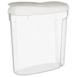 B&M Cereal Storage Container Set 2pk - White -Home Discount Store 368613 cereal storage set 2 pk white 3