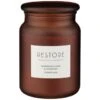 B&M Large Spa Scented Candle - Amber - Restore -Home Discount Store 368679 large spa candle restore 5
