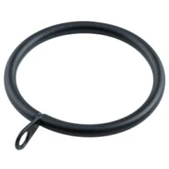 B&M Metal Curtain Rings 10pk - Black -Home Discount Store 369327 metal curtain rings black 2
