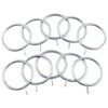 B&M Metal Curtain Rings 10pk - Shiny Nickle -Home Discount Store 369328 metal curtain rings rings shiny nickle 2